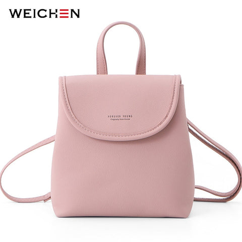 New Women Backpack Fashion Leather Small Bagpack